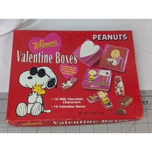 Whitmans Peanuts Snoopy Valentine Boxes Lot of 16 NO Candy